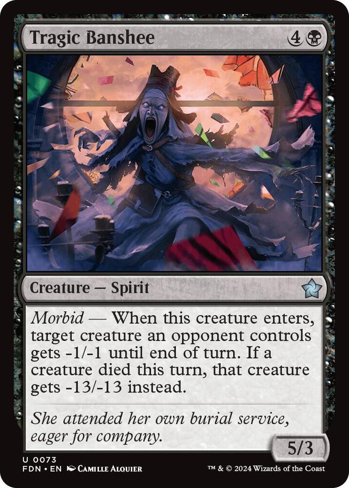 Tragic Banshee 73 card from Foundations