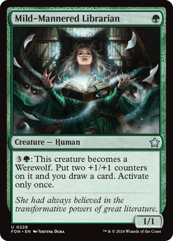 Mild-Mannered Librarian 228 card from Foundations