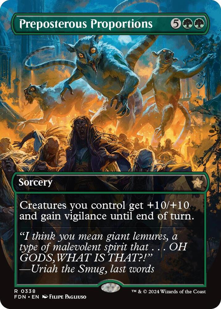 Preposterous Proportions (Borderless) 338 card from Foundations