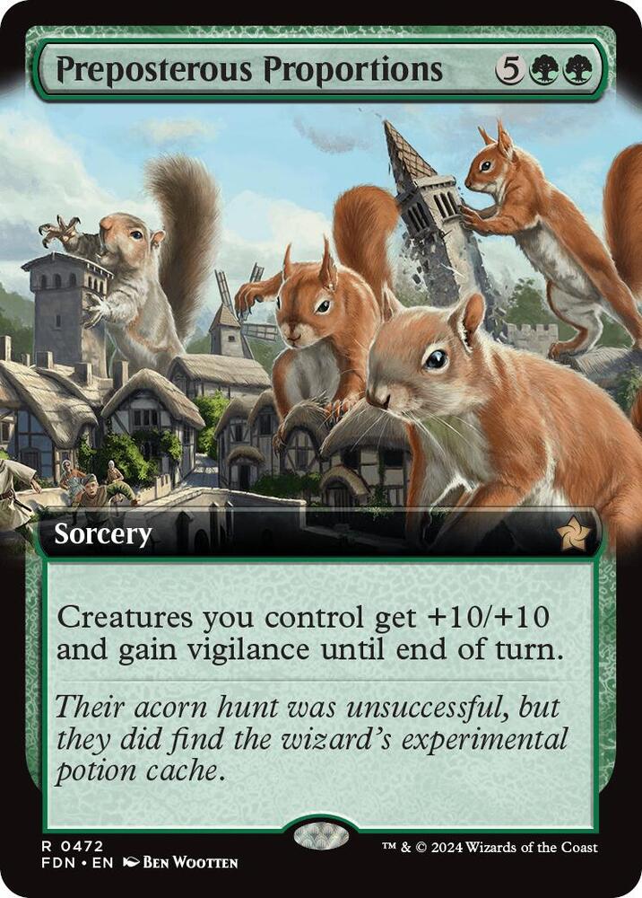Preposterous Proportions (Extended Art) 472 card from Foundations