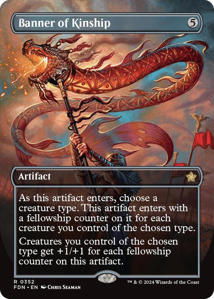 Banner of Kinship (Borderless) 352 card from Foundations