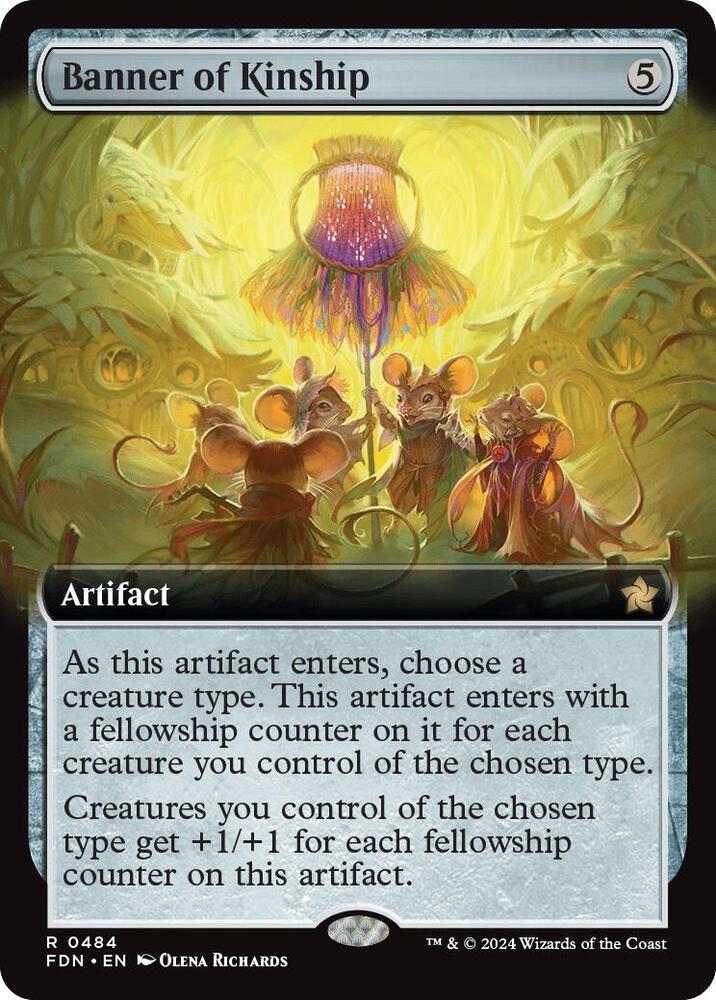 Banner of Kinship (Extended Art) 484 card from Foundations