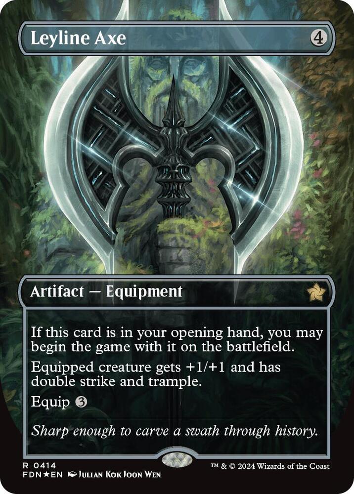 Leyline Axe (Borderless) (Mana Foil) 414 card from Foundations