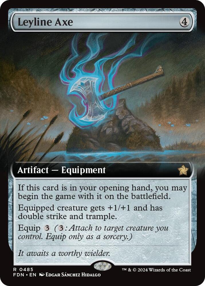 Leyline Axe (Extended Art) 485 card from Foundations