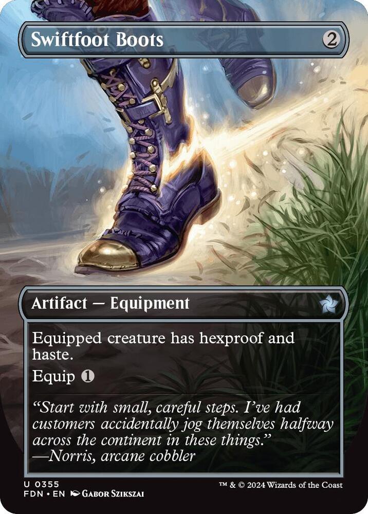 Swiftfoot Boots (Borderless) 355 card from Foundations