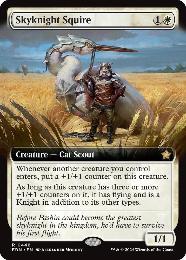 Skyknight Squire (Extended Art) 448 card from Foundations