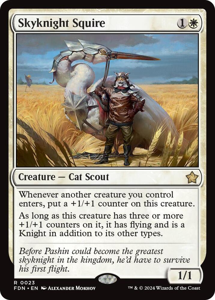 Skyknight Squire 23 card from Foundations