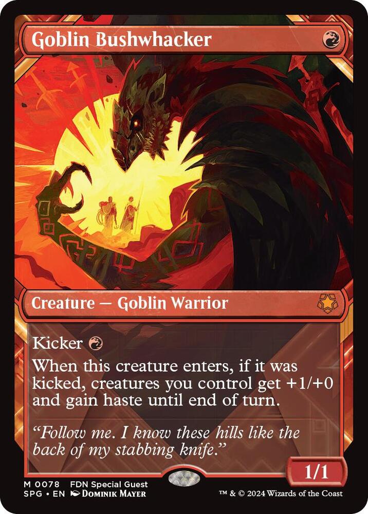 Goblin Bushwhacker (Showcase) 78 card from Special Guests