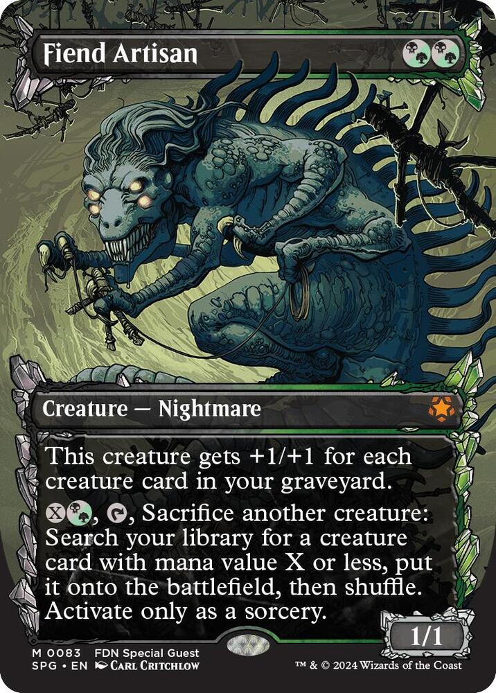 Fiend Artisan (Showcase) 83 card from Special Guests