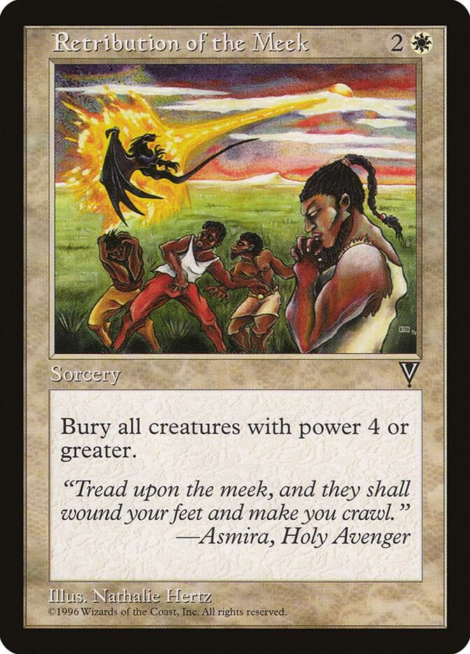 Retribution of the Meek card from Visions