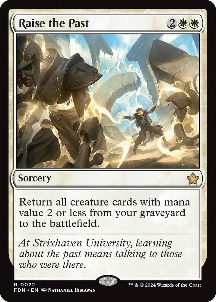 Raise the Past 22 card from Foundations