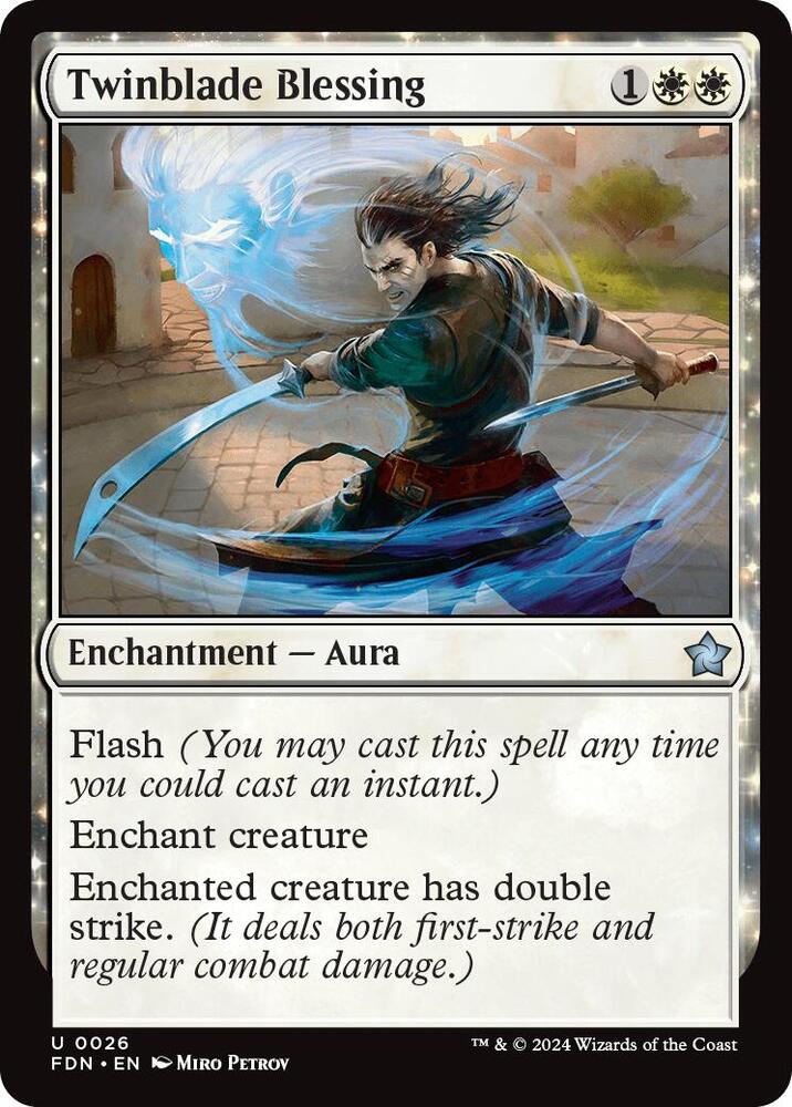 Twinblade Blessing 26 card from Foundations