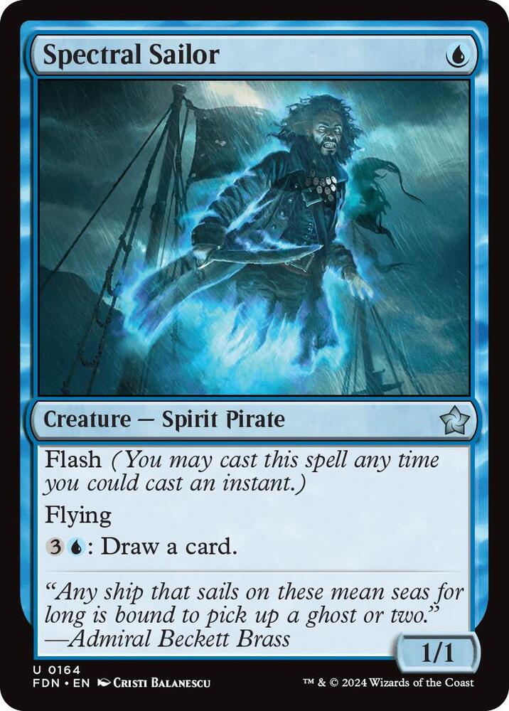 Spectral Sailor 164 card from Foundations