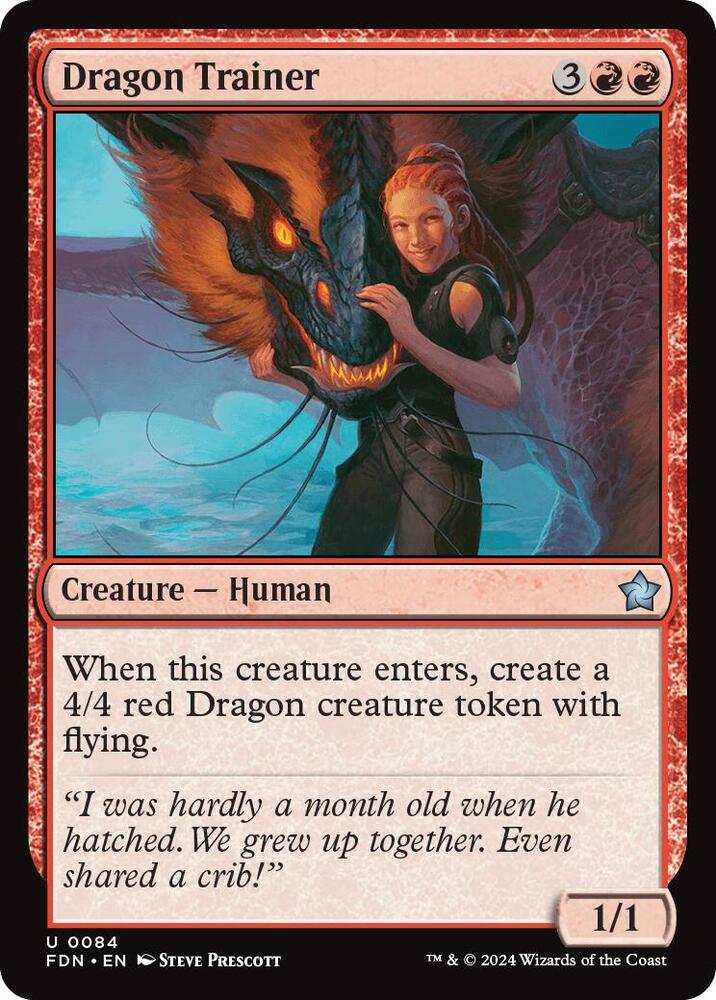 Dragon Trainer 84 card from Foundations