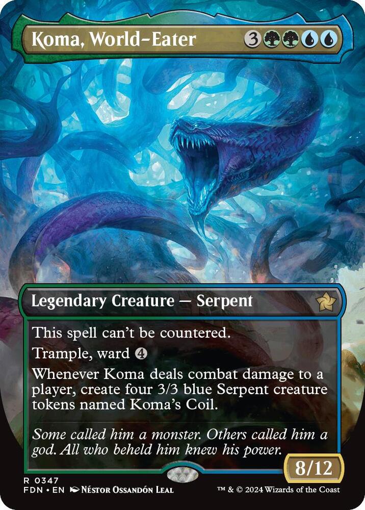 Koma, World-Eater (Borderless) 347 card from Foundations