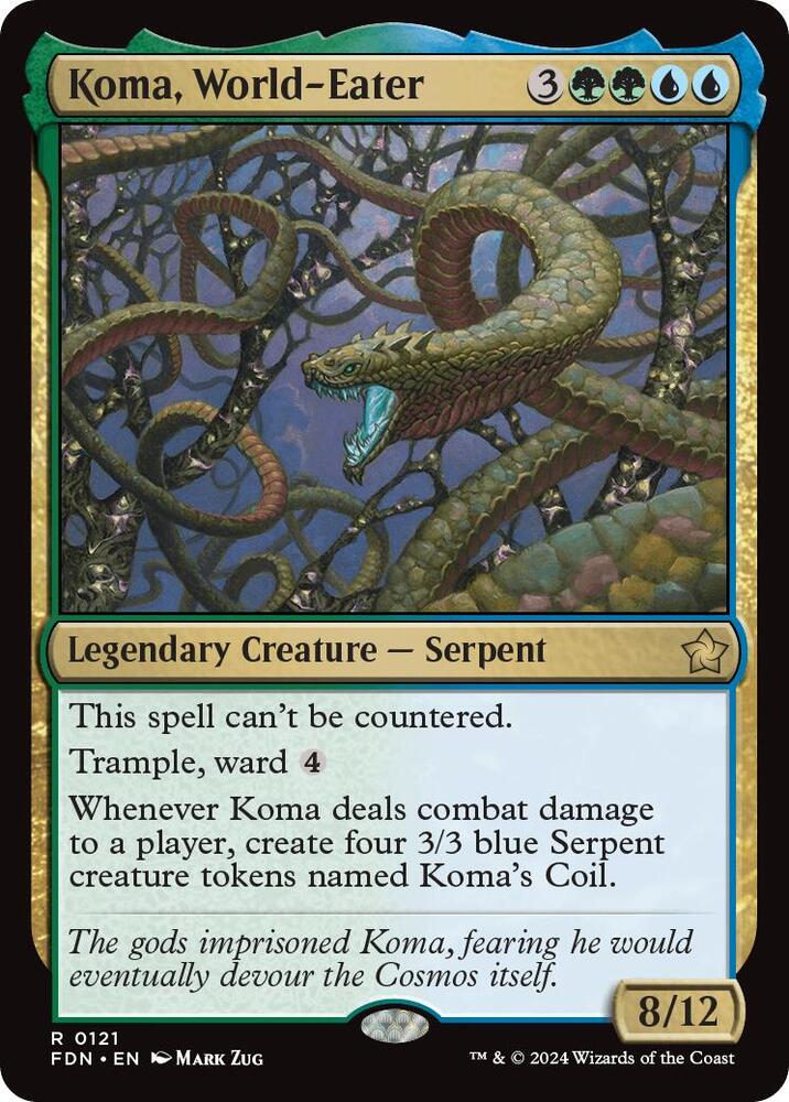 Koma, World-Eater 121 card from Foundations