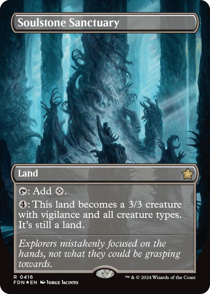 Soulstone Sanctuary (Borderless) (Mana Foil) 416 card from Foundations