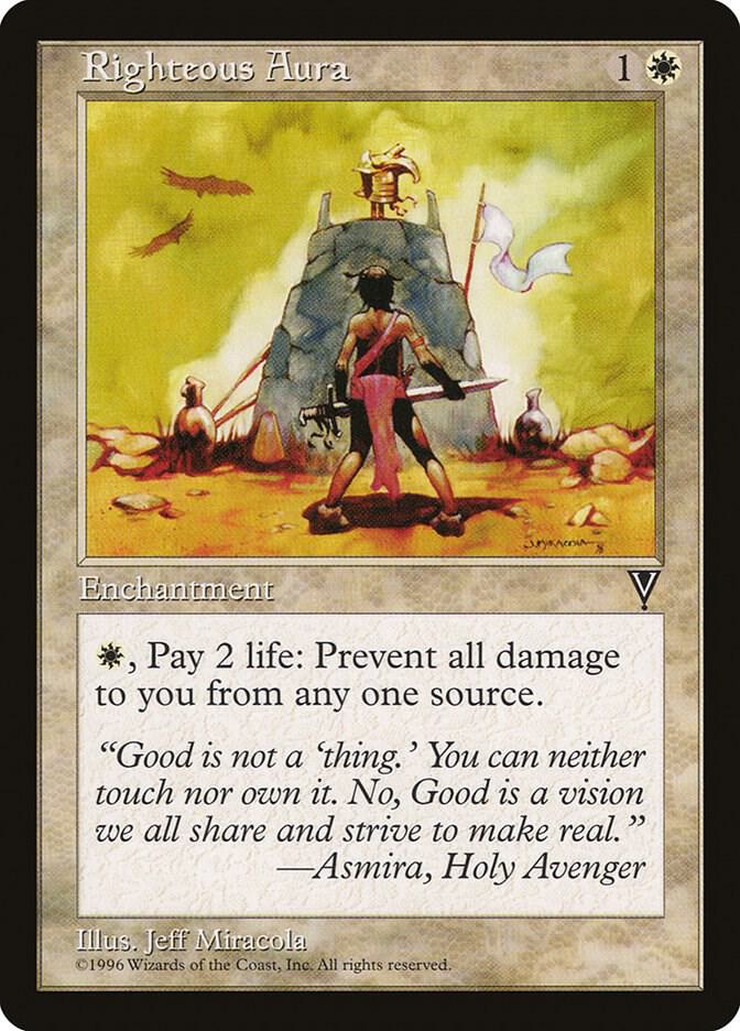 Righteous Aura card from Visions