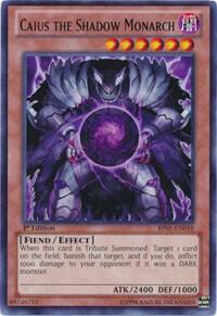 Caius the Shadow Monarch BP01-EN018 card from Battle Pack: Epic Dawn