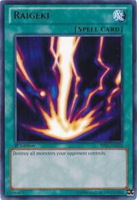 Raigeki BP01-EN032 card from Battle Pack: Epic Dawn