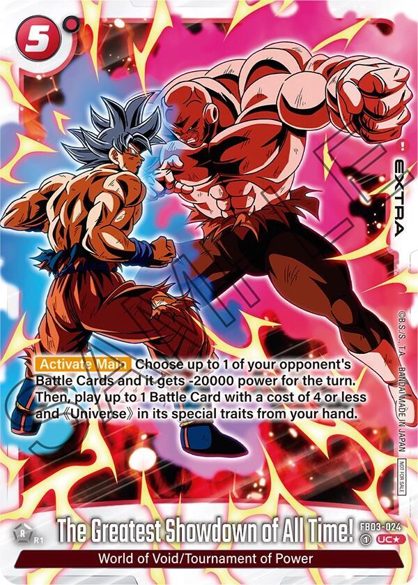 The Greatest Showdown of All Time! (Tournament Pack -Winner- 04) FB03-024 card from Tournament and Championship Promos