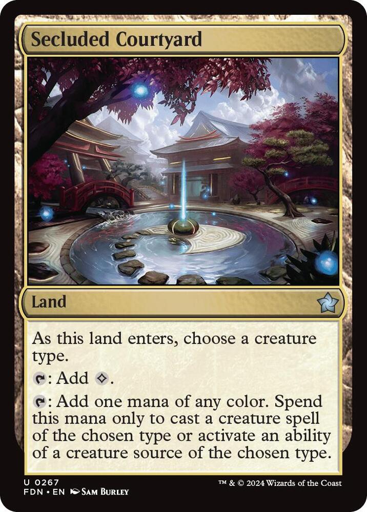 Secluded Courtyard 267 card from Foundations