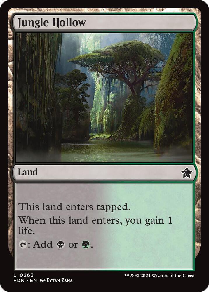 Jungle Hollow 263 card from Foundations