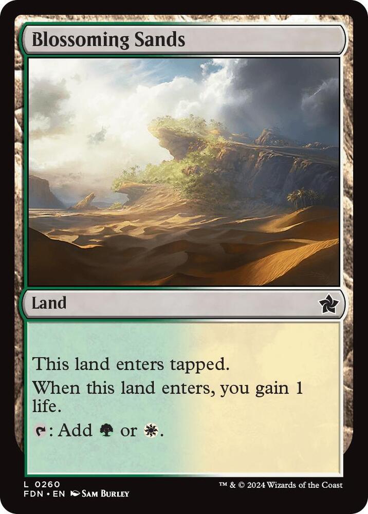 Blossoming Sands 260 card from Foundations