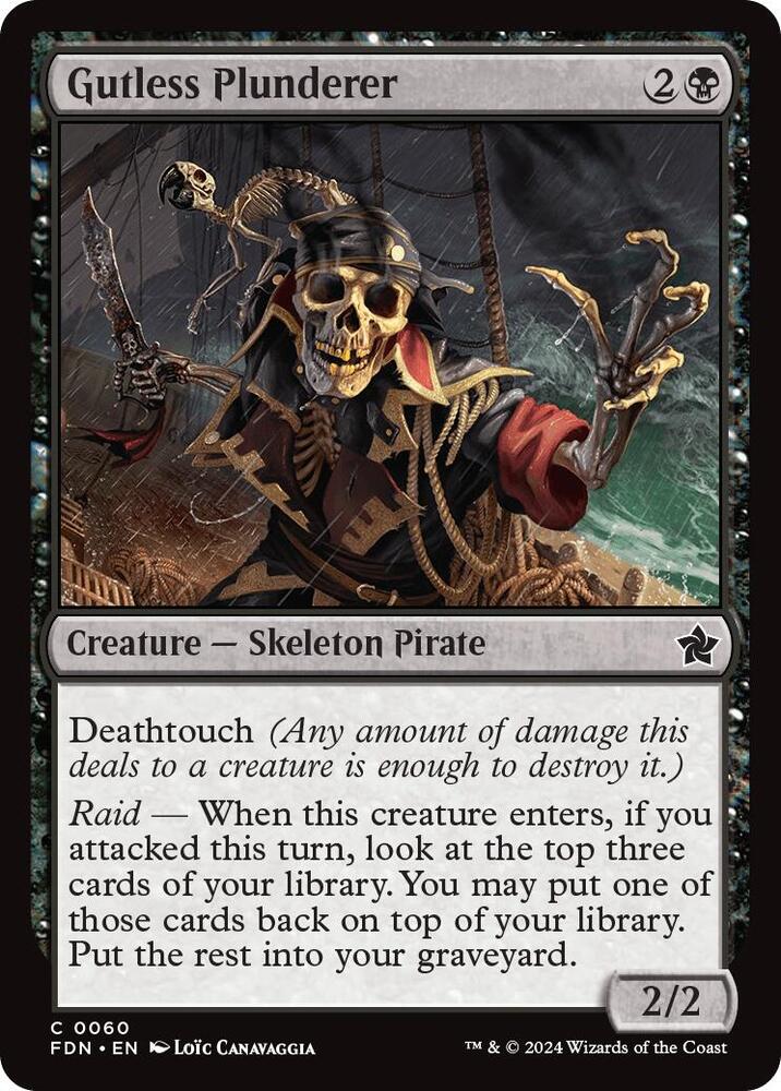 Gutless Plunderer 60 card from Foundations