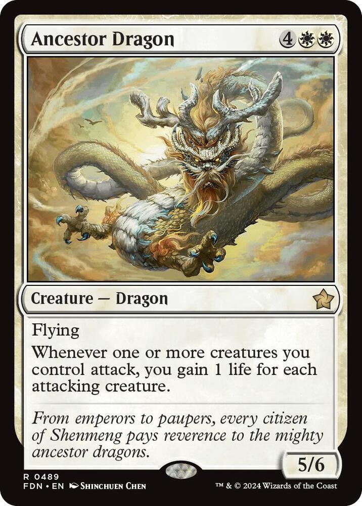 Ancestor Dragon 489 card from Foundations