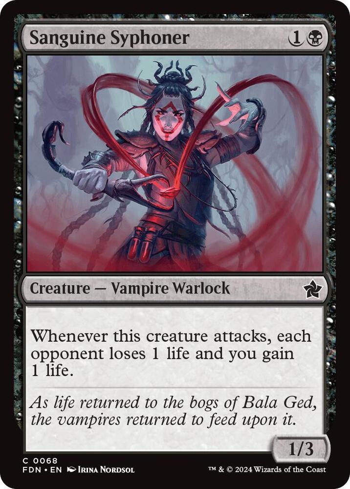 Sanguine Syphoner 68 card from Foundations