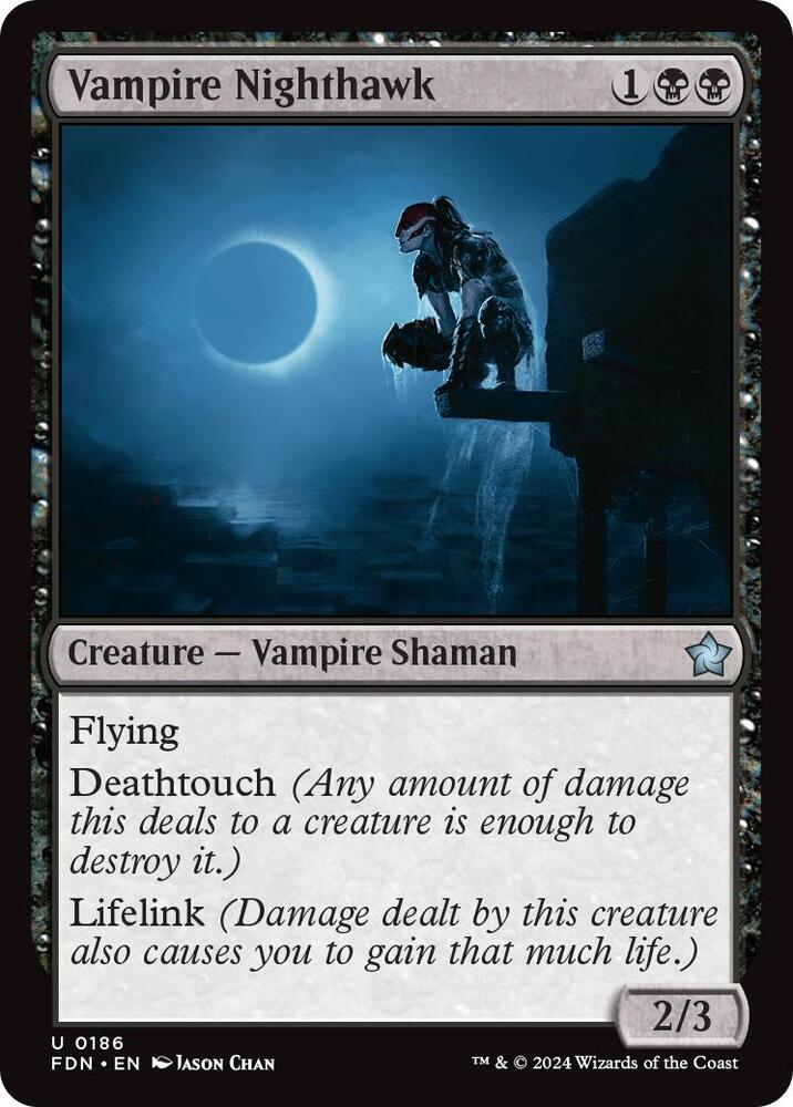 Vampire Nighthawk 186 card from Foundations