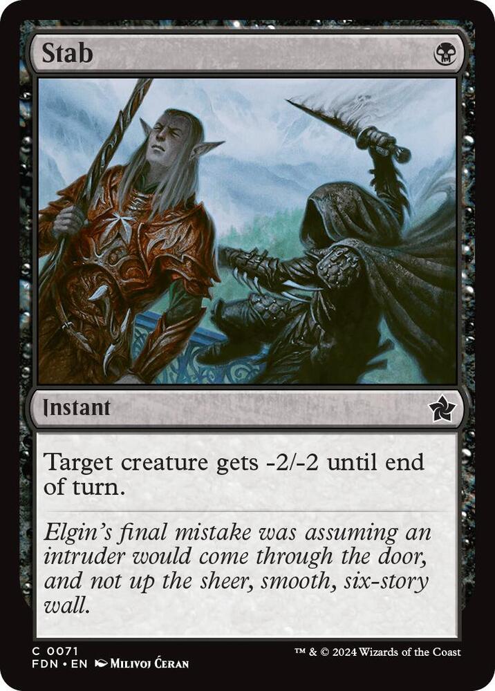 Stab 71 card from Foundations