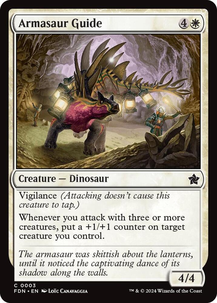 Armasaur Guide 3 card from Foundations