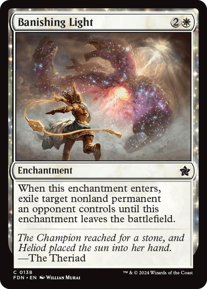 Banishing Light 138 card from Foundations