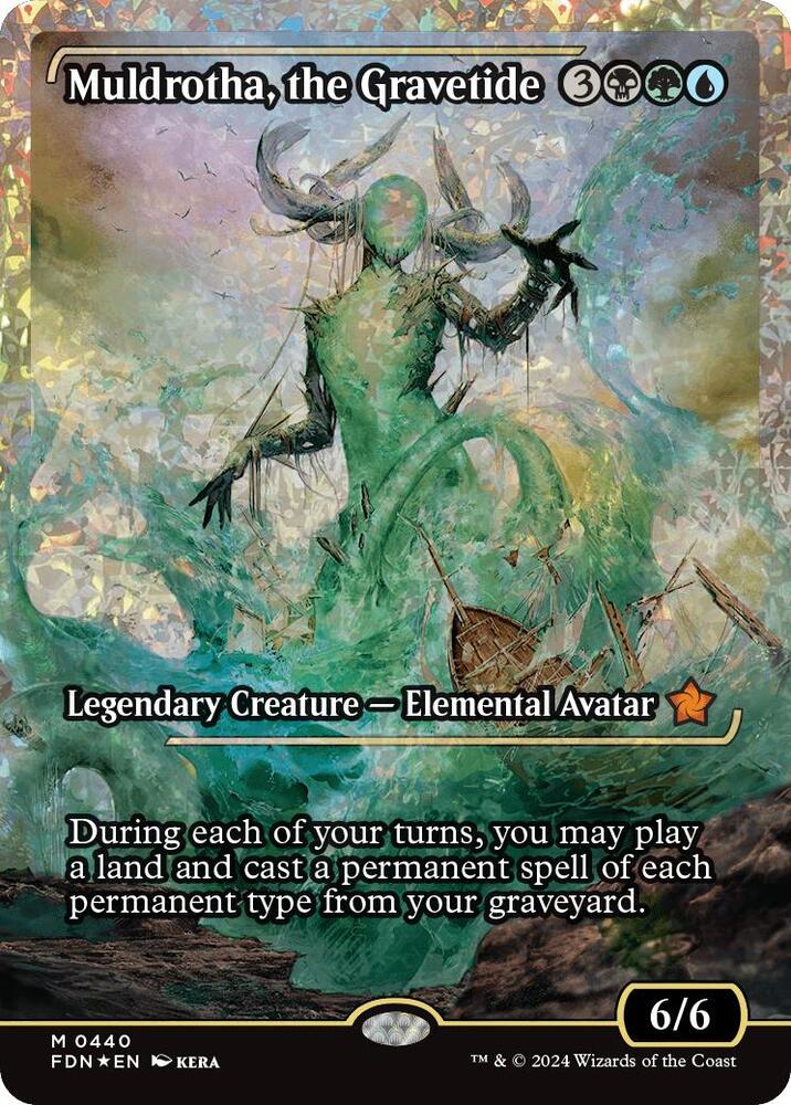 Muldrotha, the Gravetide (Showcase) (Fracture Foil) 440 card from Foundations