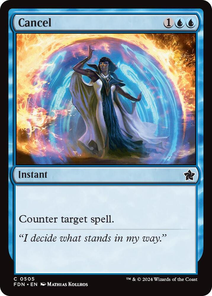 Cancel 505 card from Foundations