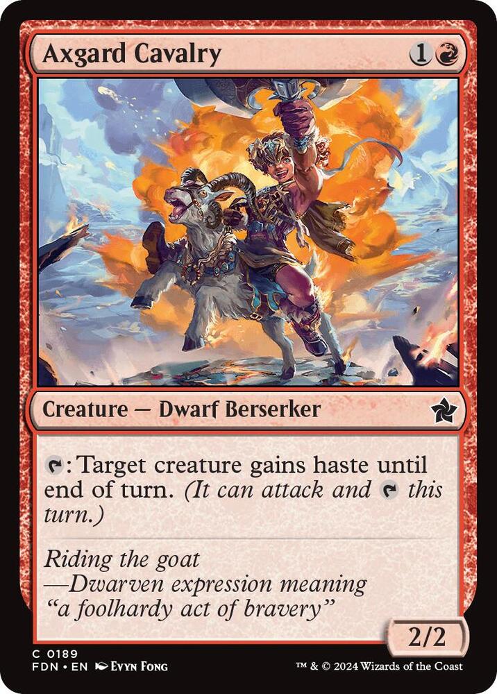 Axgard Cavalry 189 card from Foundations