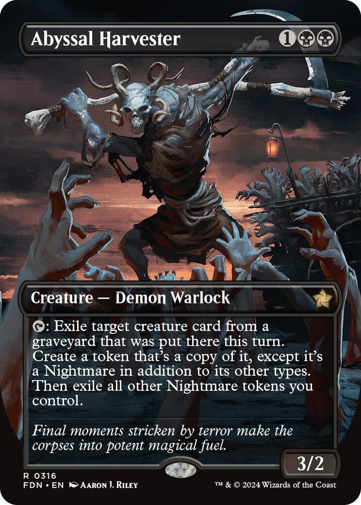 Abyssal Harvester (Borderless) 316 card from Foundations