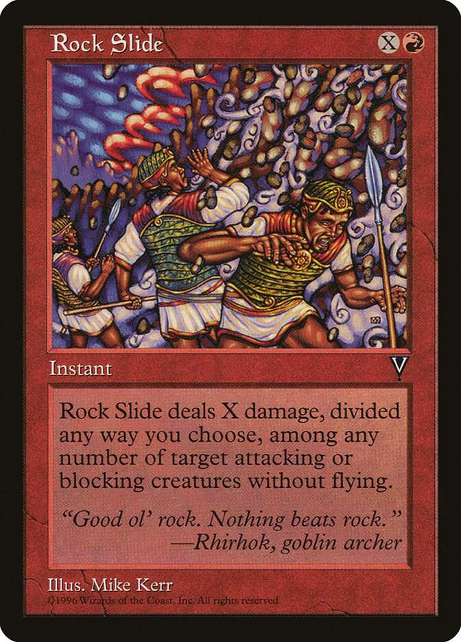 Rock Slide card from Visions