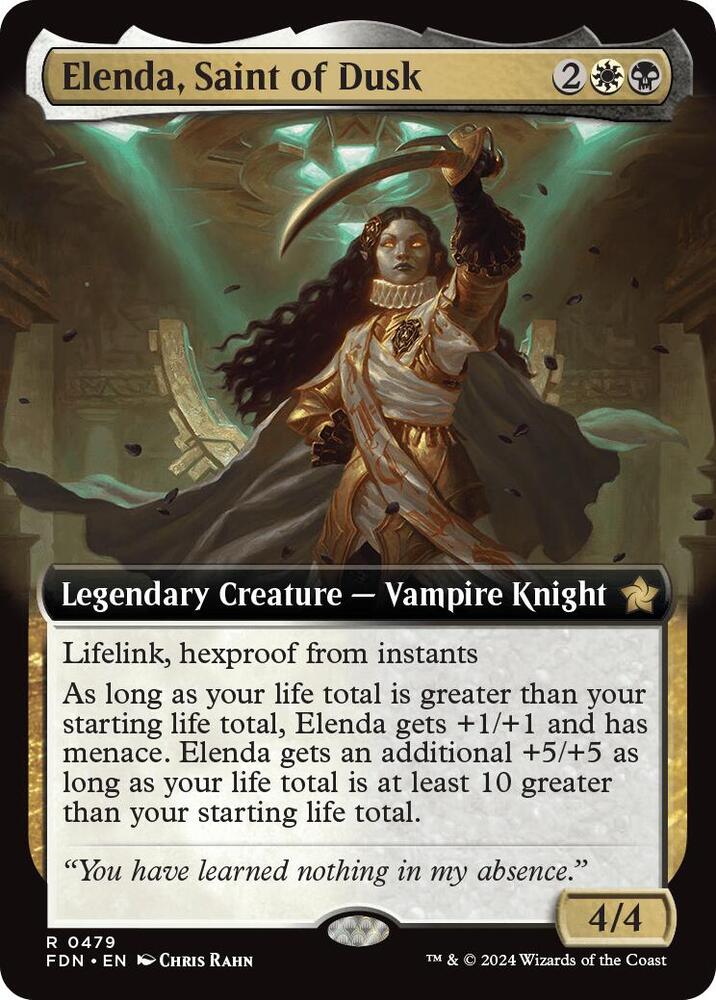 Elenda, Saint of Dusk (Extended Art) 479 card from Foundations