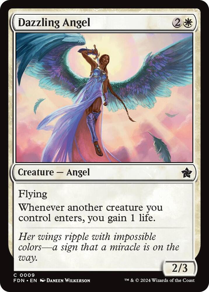 Dazzling Angel 9 card from Foundations