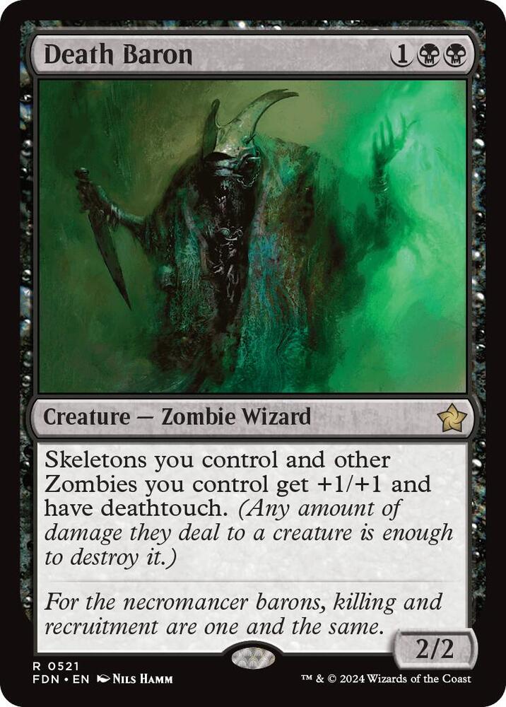 Death Baron 521 card from Foundations