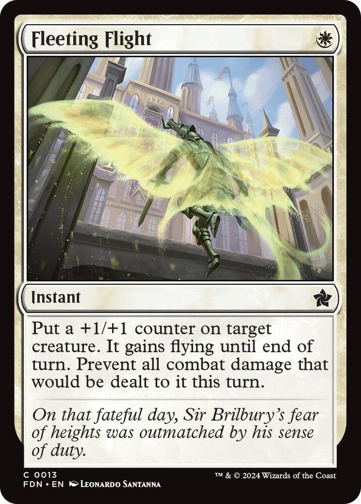 Fleeting Flight 13 card from Foundations