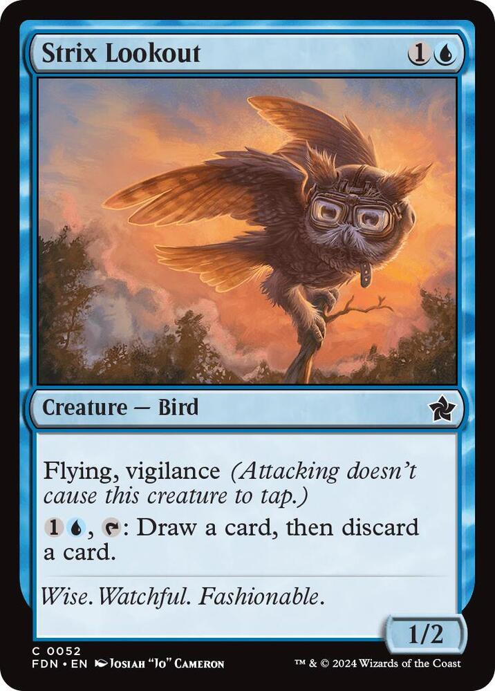 Strix Lookout 52 card from Foundations