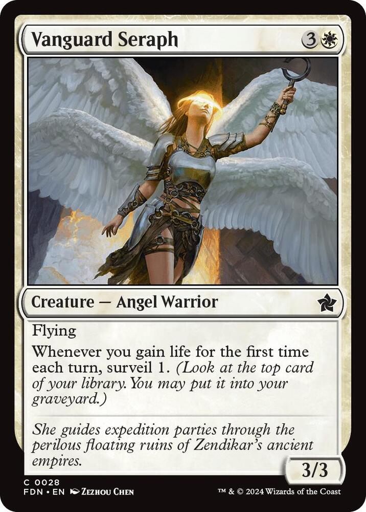 Vanguard Seraph 28 card from Foundations