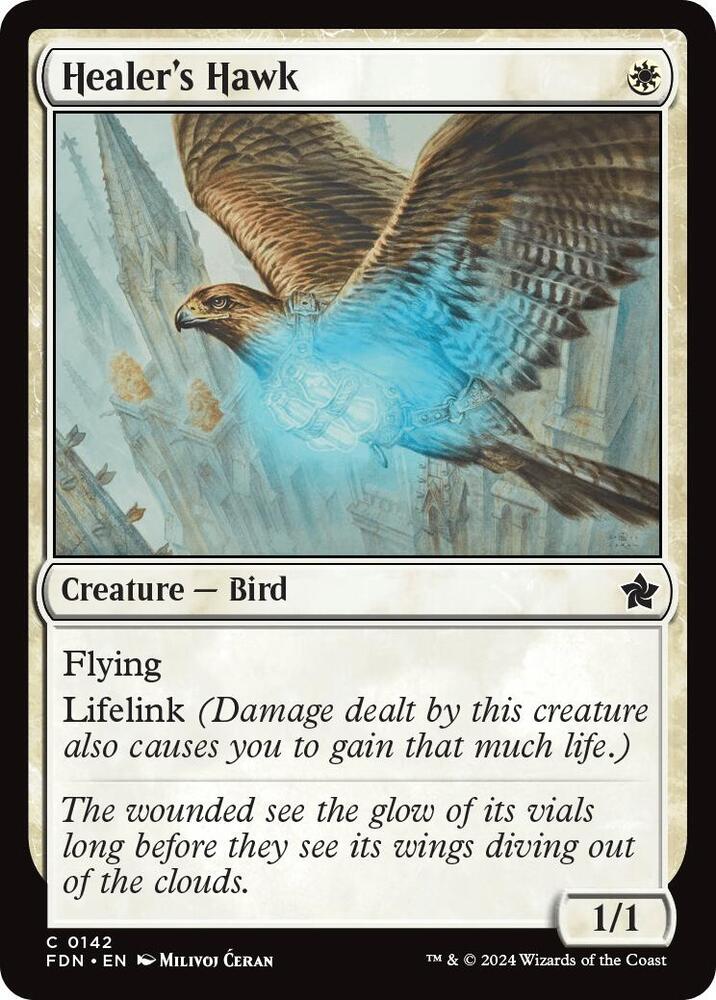 Healer's Hawk 142 card from Foundations