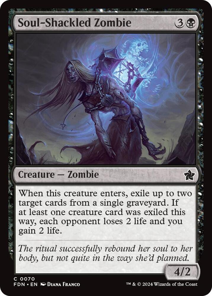 Soul-Shackled Zombie 70 card from Foundations