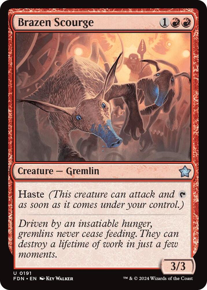 Brazen Scourge 191 card from Foundations