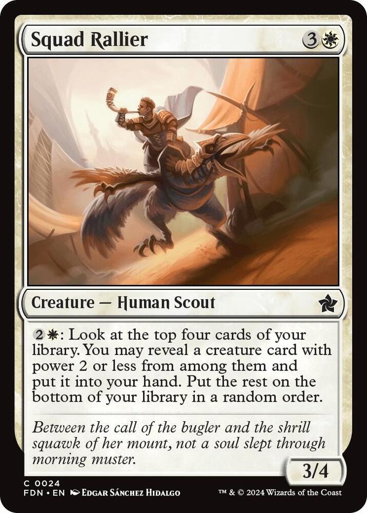 Squad Rallier 24 card from Foundations